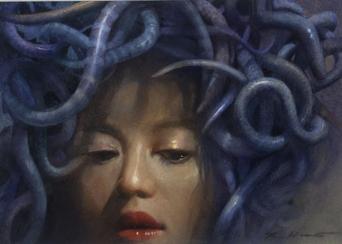 Robert Hunt, painting, medusa