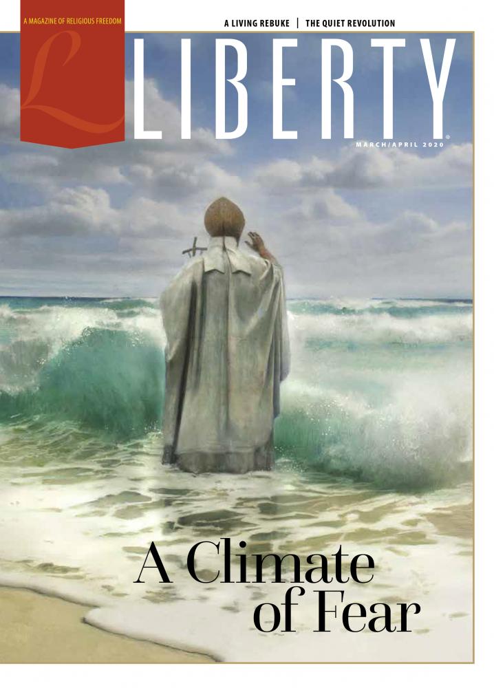 Hunt, Robert hunt, Pope, Climate change, illustration, art, oainting, liberty cover, magazine cover, artist