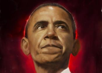 Robert Hunt, Obama, portrait, new republic
